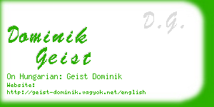 dominik geist business card